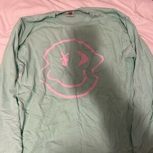 Dutch bros smiley long sleeve pocket tee